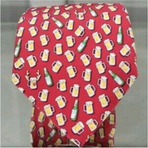 Vineyard Vines Silk Rudolph Red Nosed Beer Tie